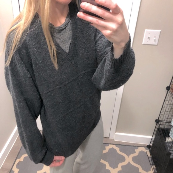 VINTAGE vneck grandpa wool sweater - Picture 8 of 8